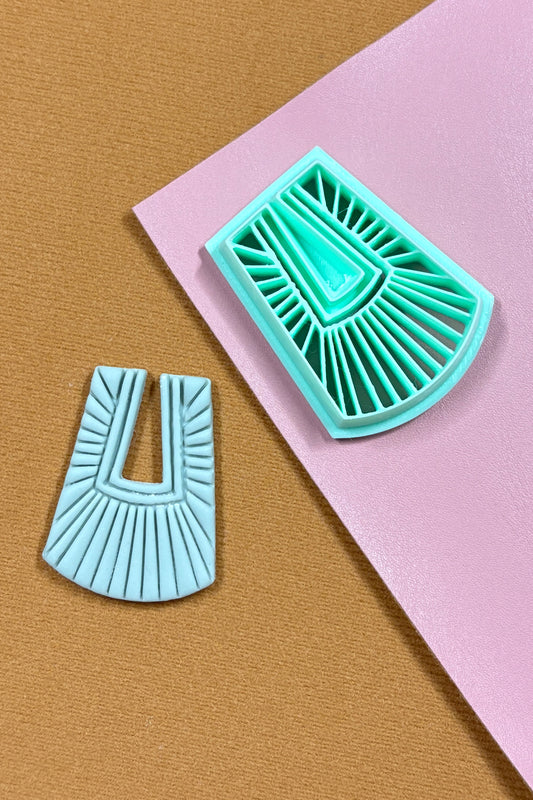 Shield Fan Shaped Polymer Clay Cutter