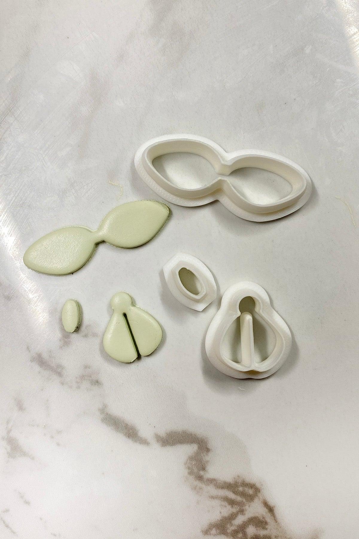 Petite Bow Polymer Clay Cutter Set - Petal & Posy