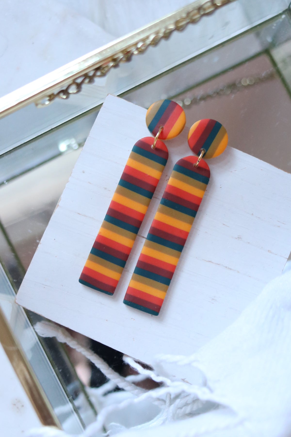 Light My Fire Polymer Clay Earrings