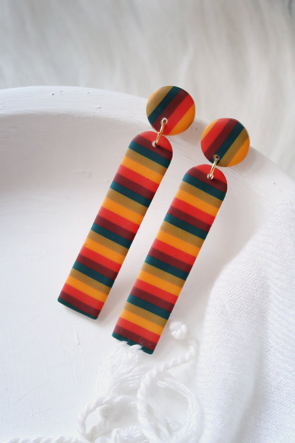 Light My Fire Polymer Clay Earrings