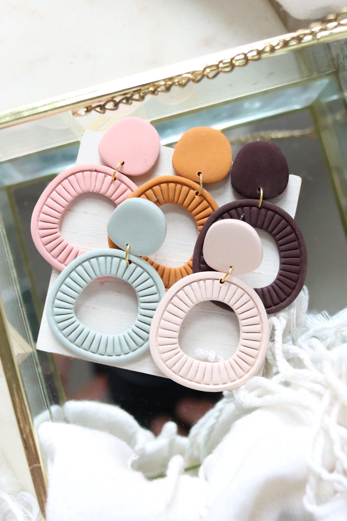 Cirque Polymer Clay Earrings | Choose Your Colour