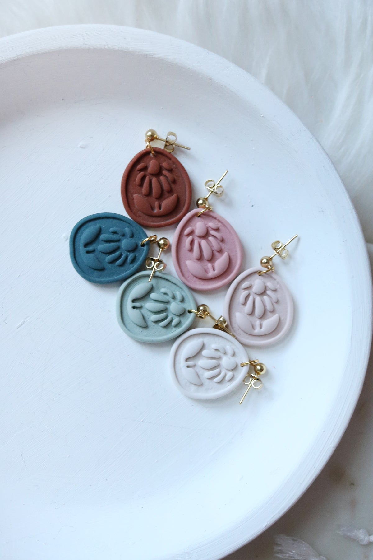Daisy Days Polymer Clay Earrings | Choose Your Colour