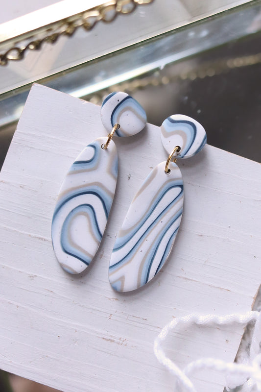 Denim Days Polymer Clay Earrings
