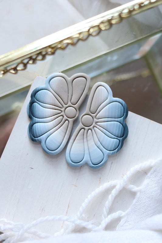 Morning Glory Polymer Clay Earrings