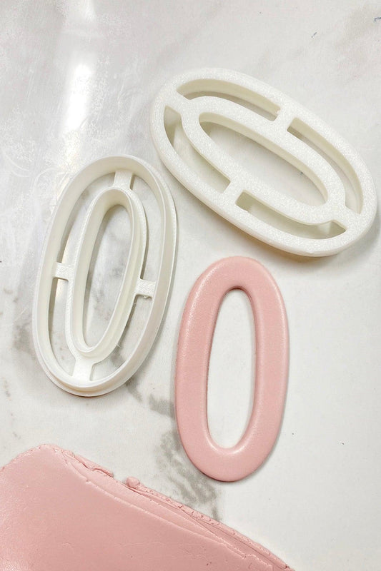 Long Oval Polymer Clay Cutter - Petal & Posy