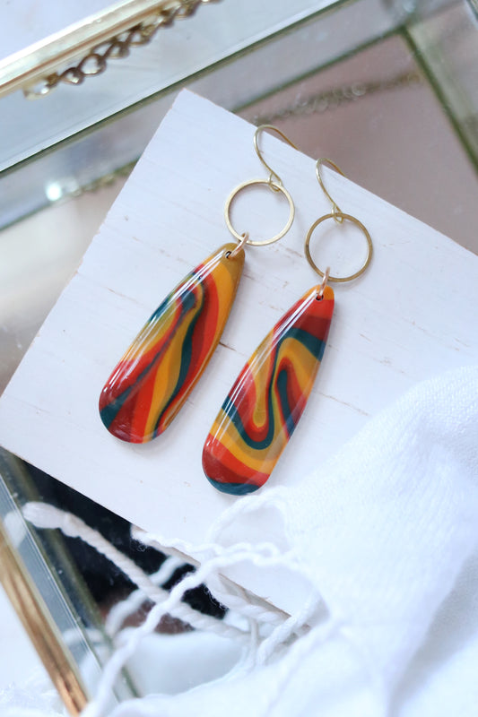 Far Out Polymer Clay Earrings