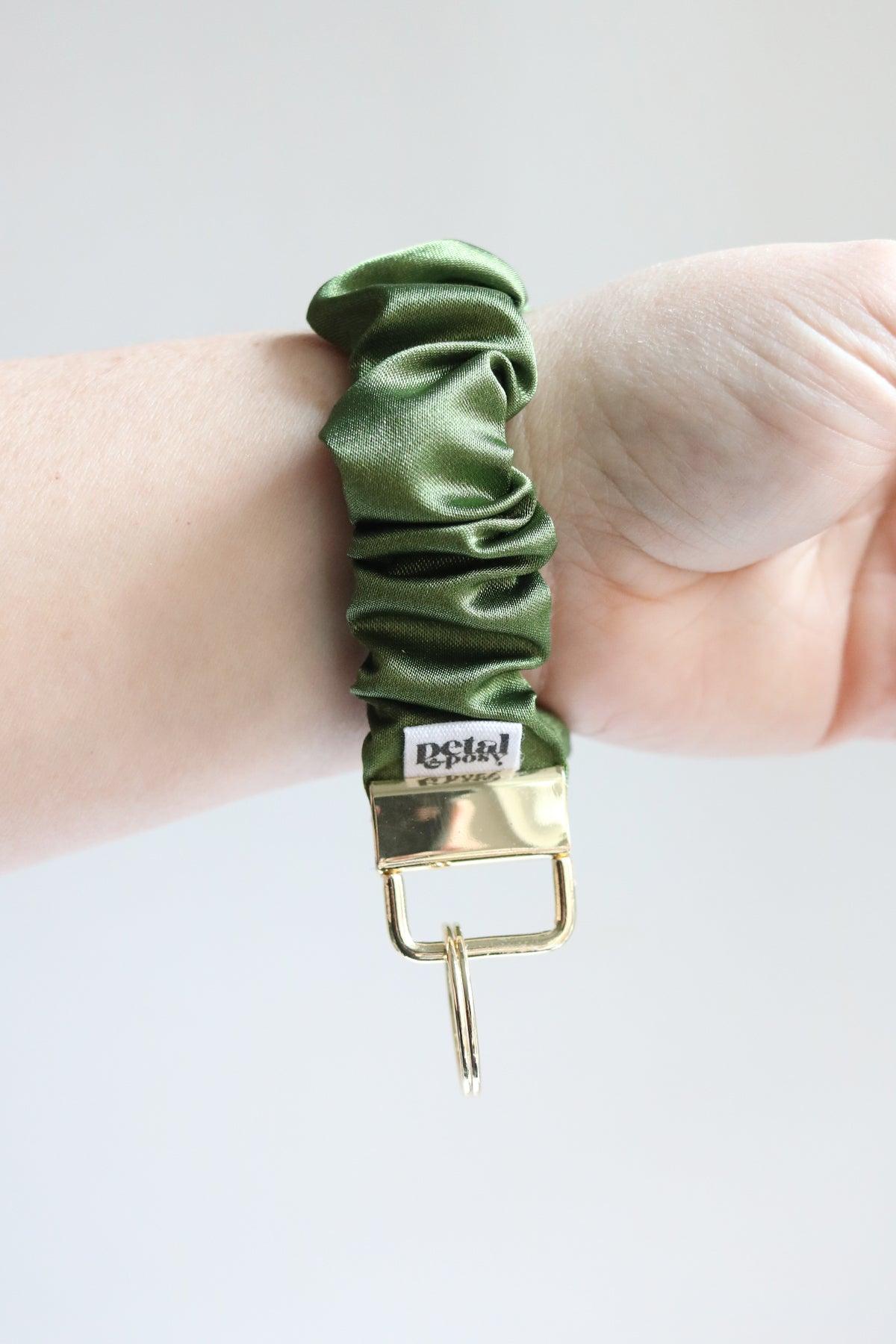 Satin Scrunchie Wristlet Keychain - Petal & Posy