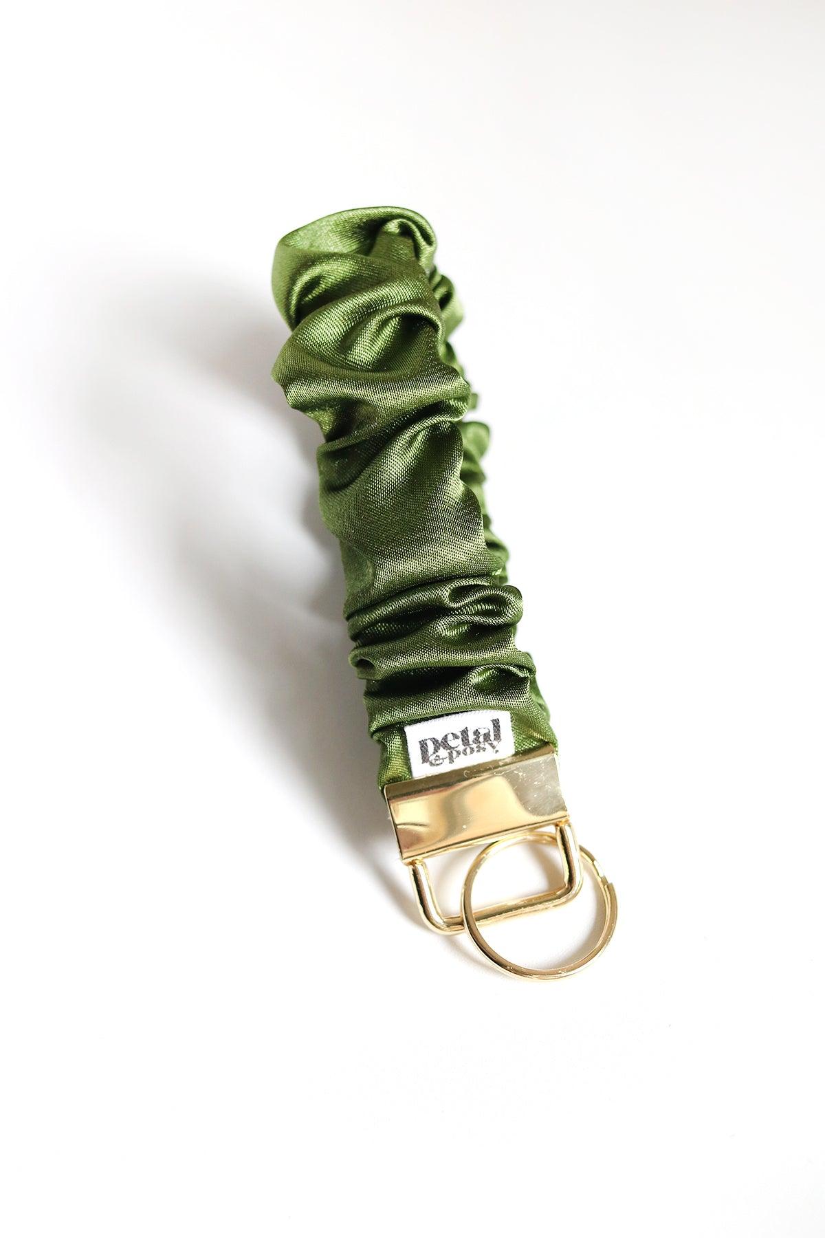 Satin Scrunchie Wristlet Keychain - Petal & Posy