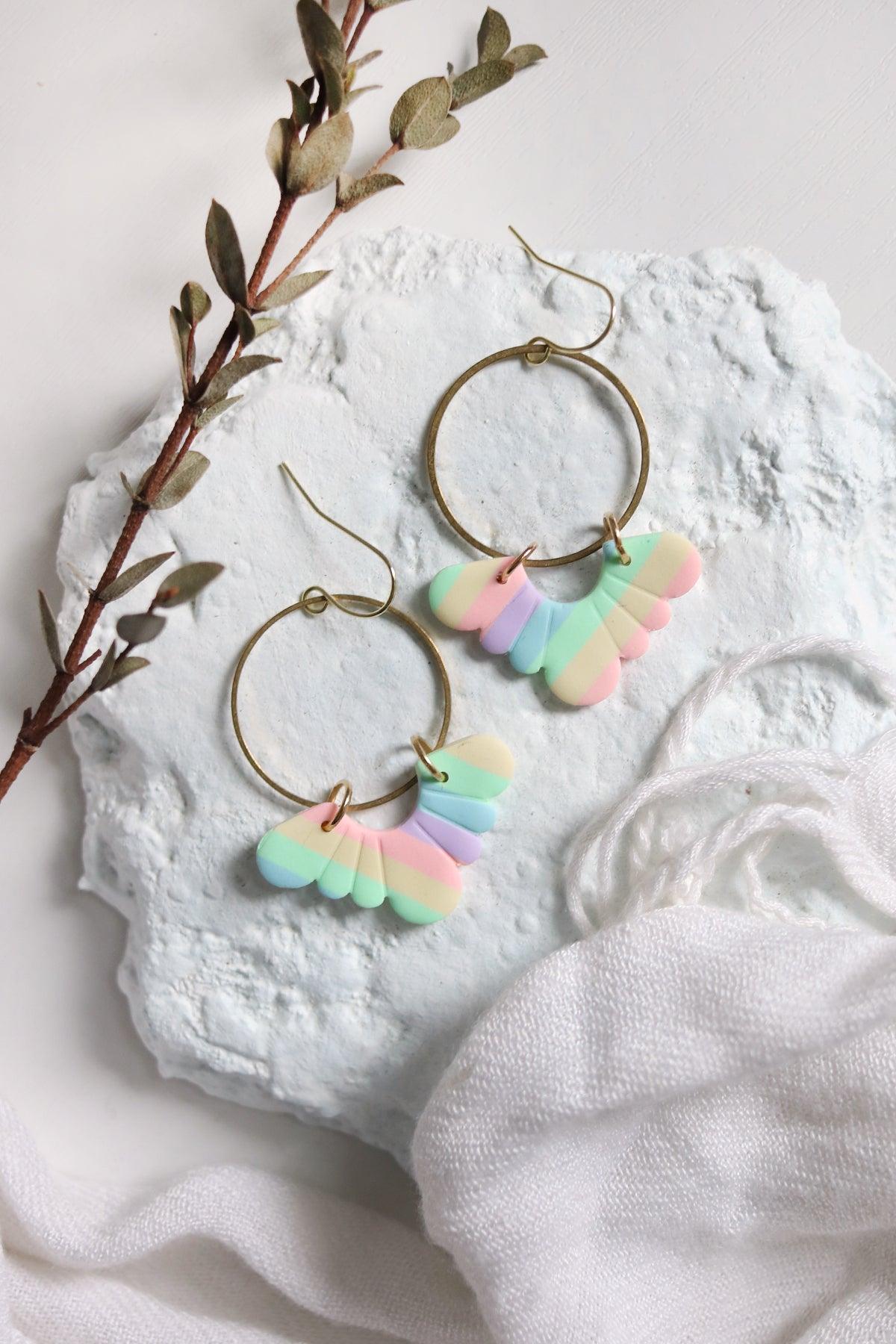 Flutter Hoops in Spectra - Petal & Posy