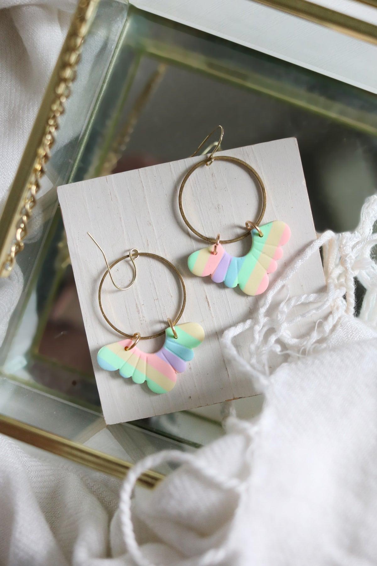Flutter Hoops in Spectra - Petal & Posy