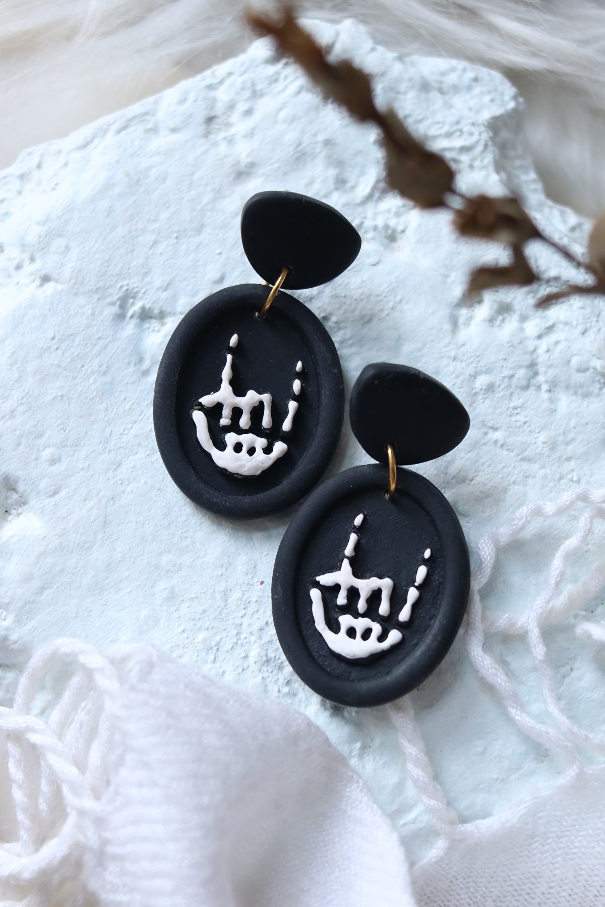 For Those About to Rock Polymer Clay Earrings