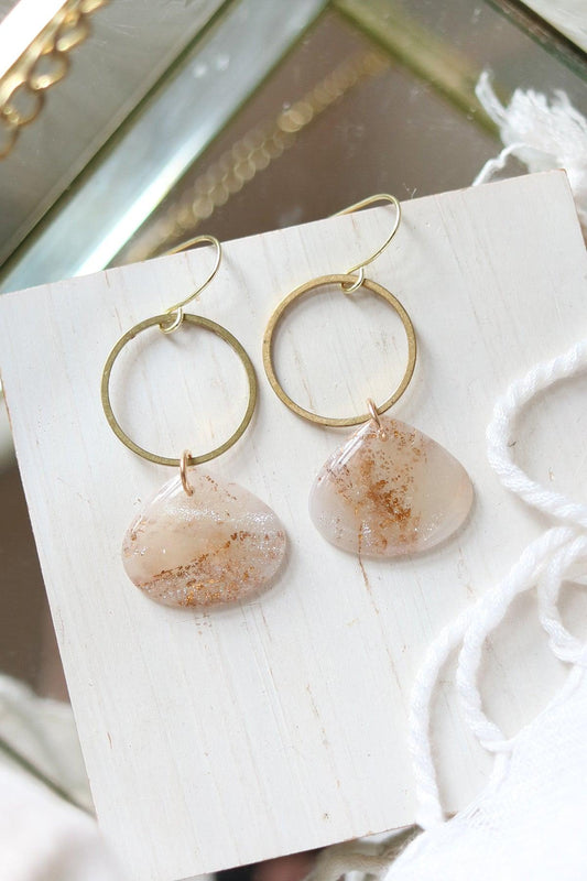 Galaxia Polymer Clay Earrings - Petal & Posy