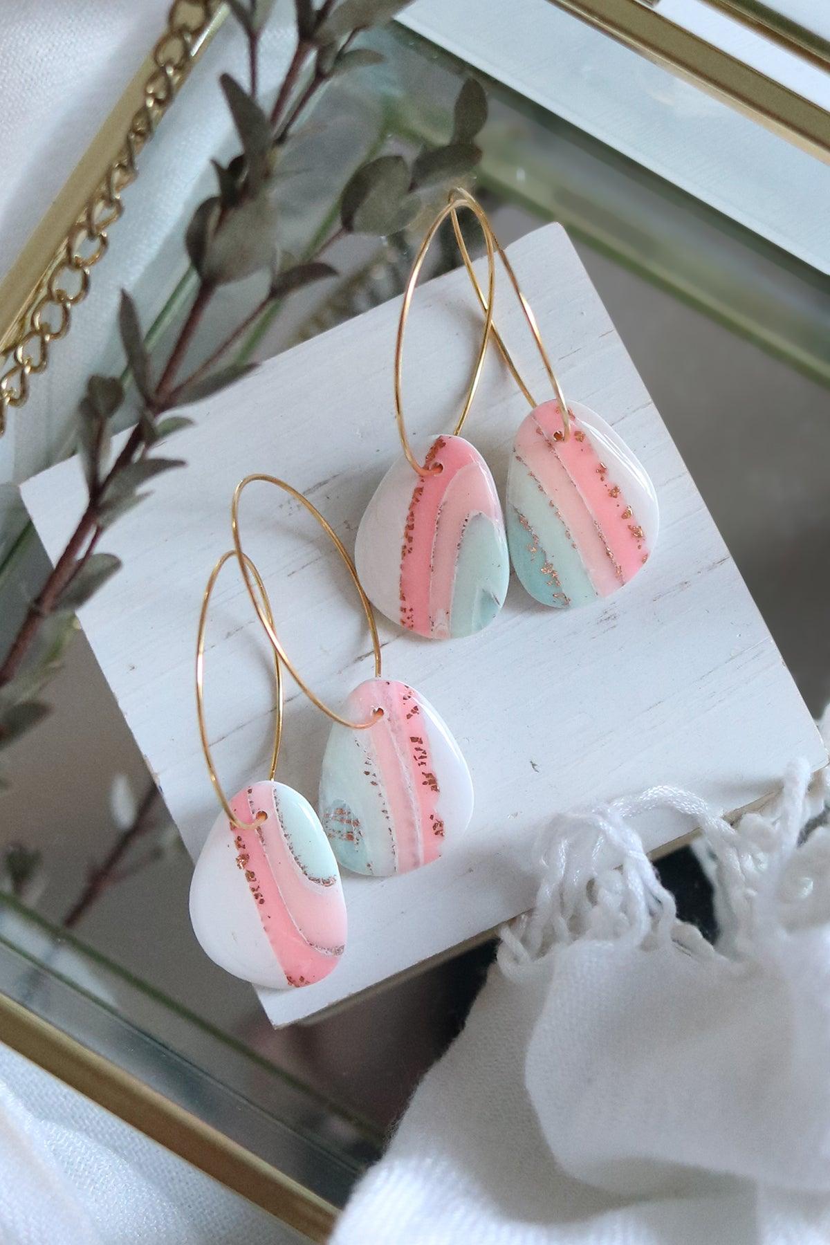 Mojito Hoop Earrings - Petal & Posy