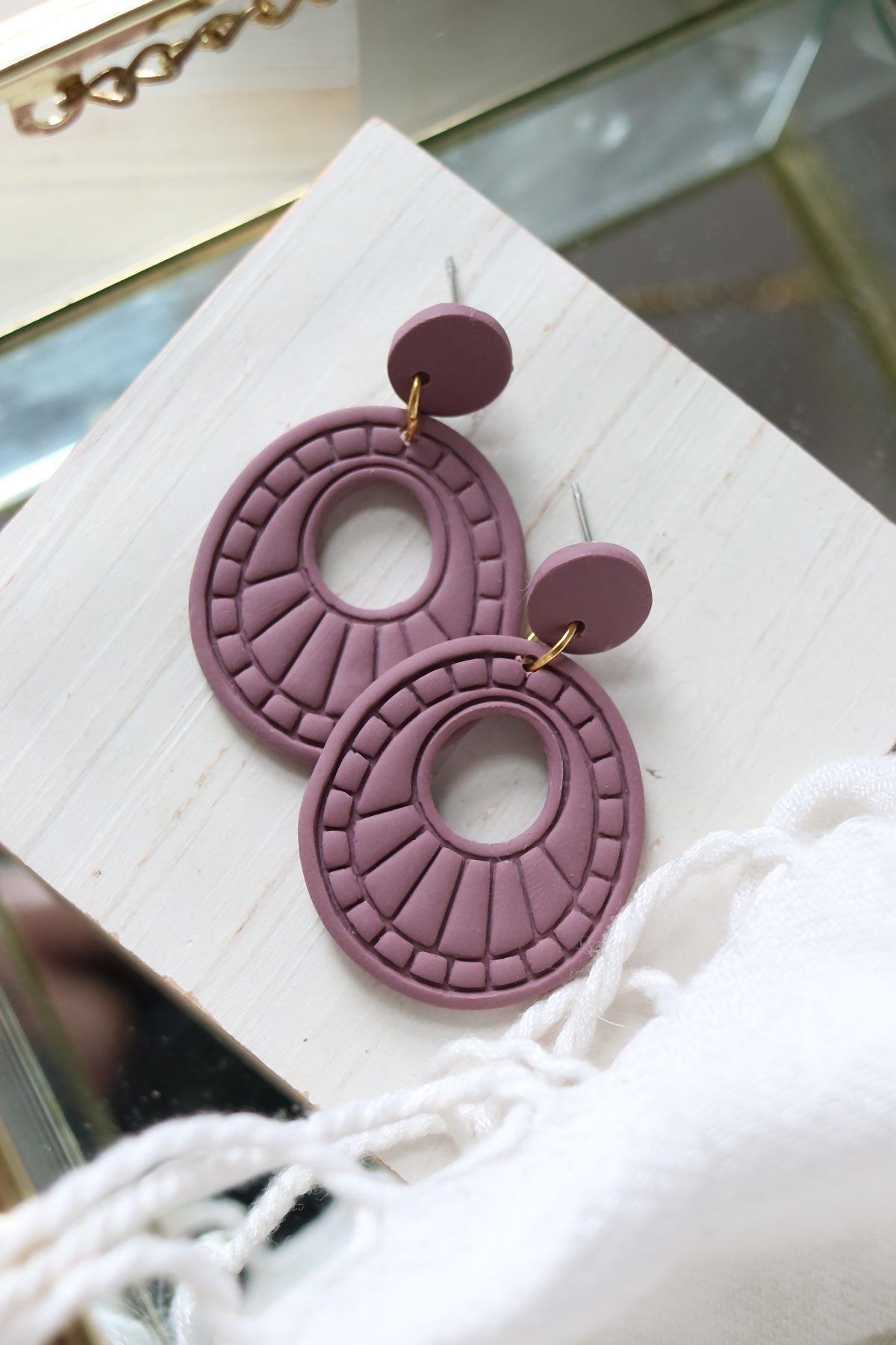 High Noon Polymer Clay Boho Earrings | Choose Your Colour