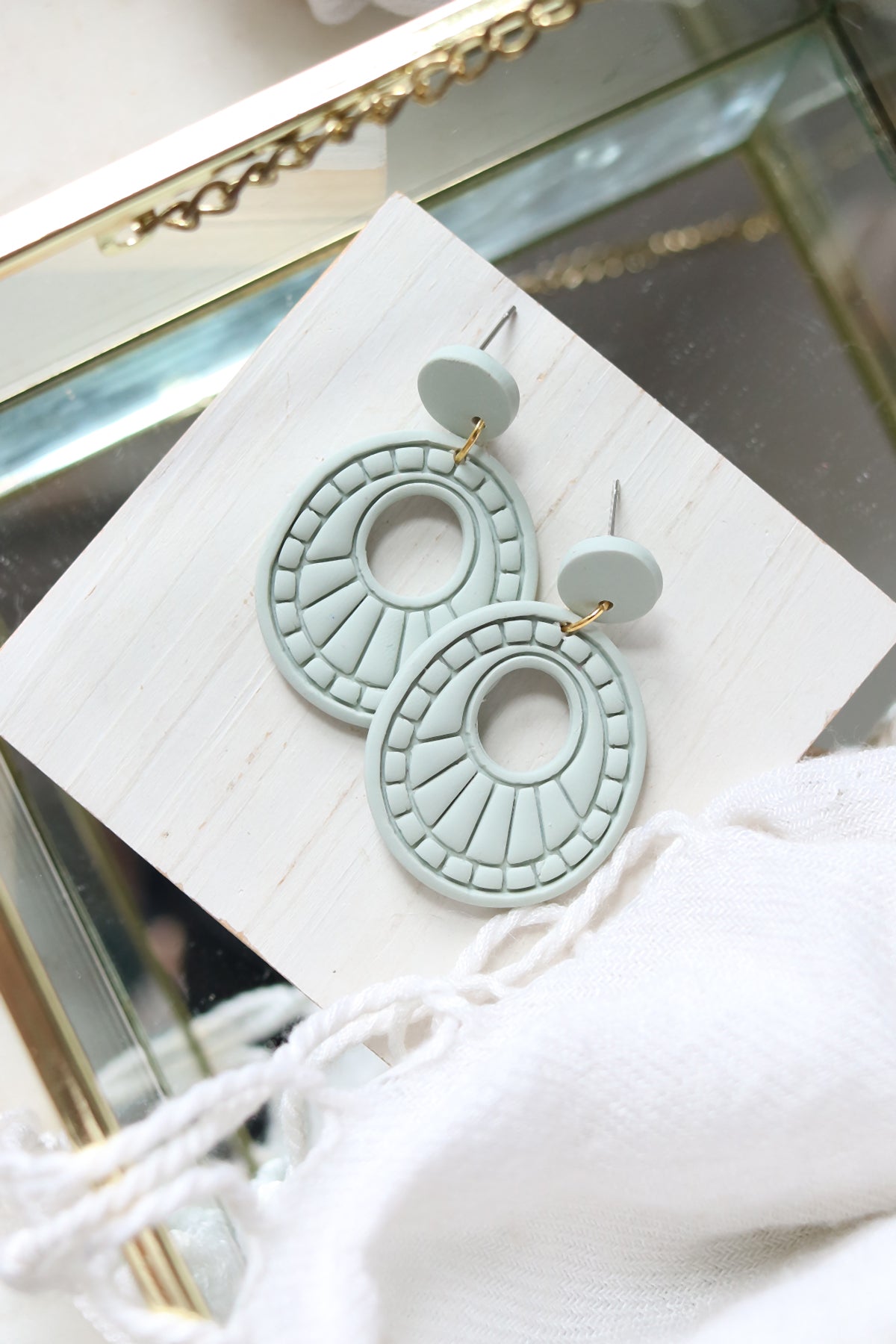 High Noon Polymer Clay Boho Earrings | Choose Your Colour