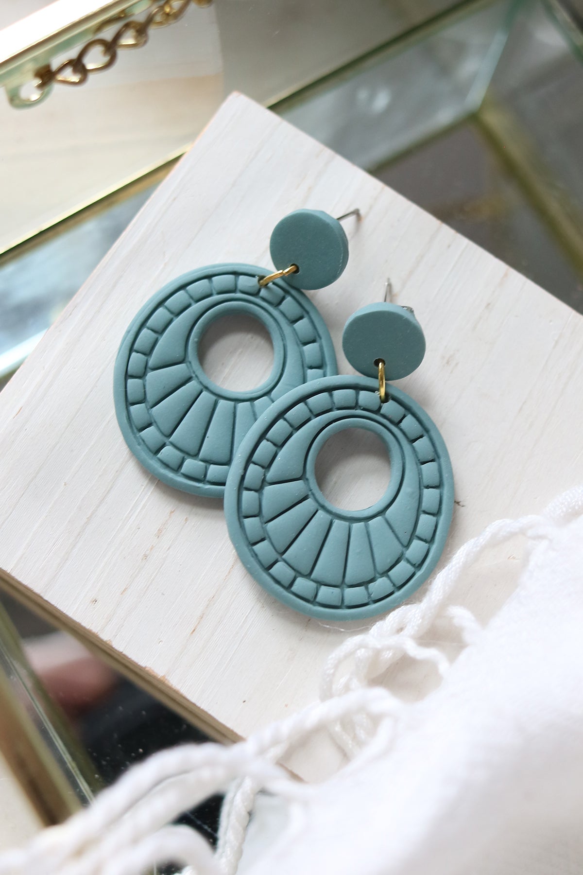 High Noon Polymer Clay Boho Earrings | Choose Your Colour
