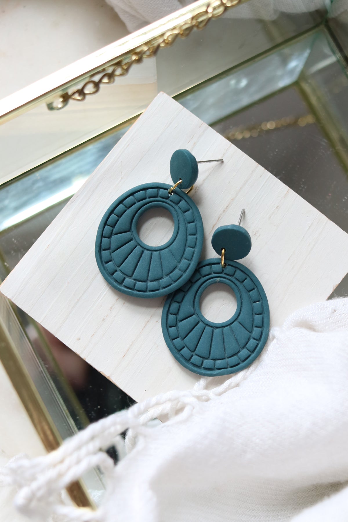 High Noon Polymer Clay Boho Earrings | Choose Your Colour