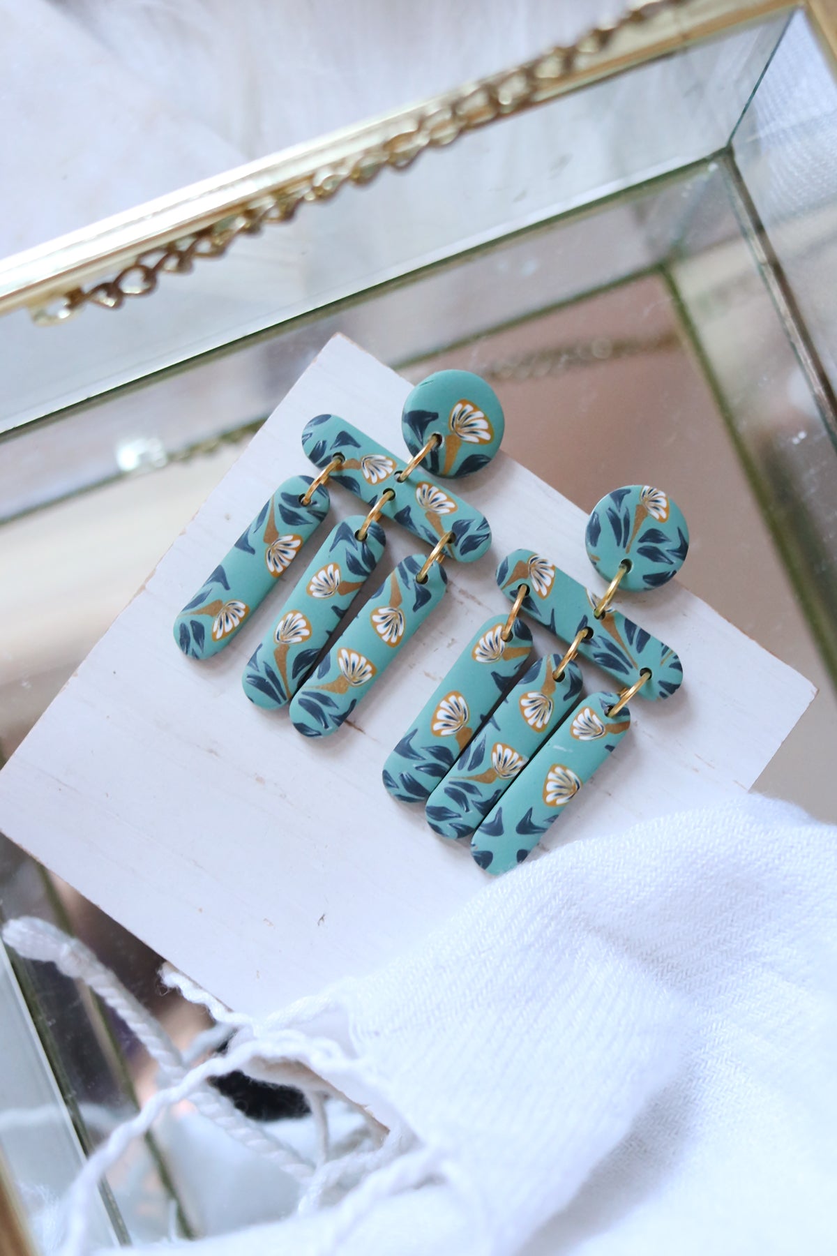 Honeysuckle Polymer Clay Earrings