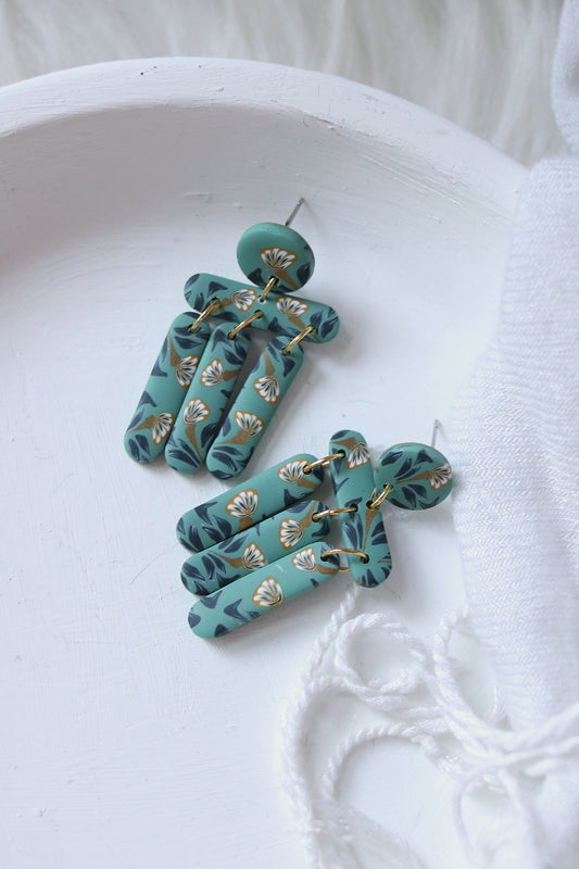 Honeysuckle Polymer Clay Earrings