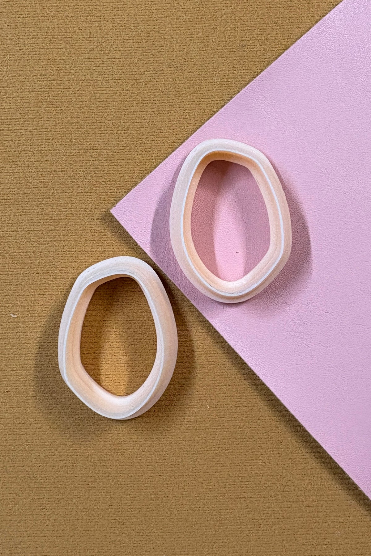 Large Organic Pebble Polymer Clay Cutter Set