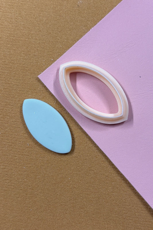 Long Marquise Polymer Clay Cutter