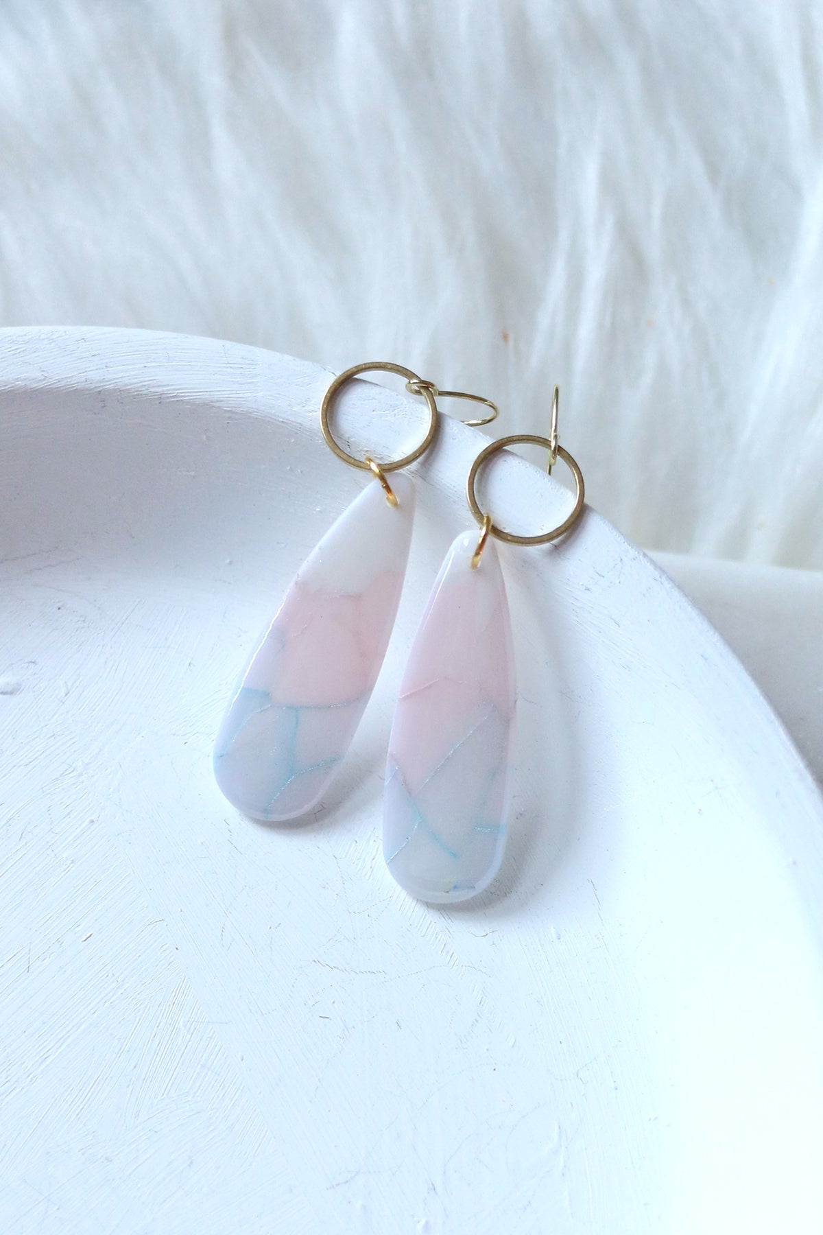 Misty Morning Polymer Clay Earrings