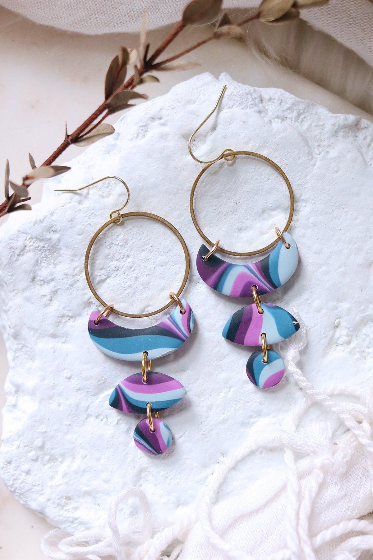 Moon Cycle Earrings in Mood - Petal & Posy