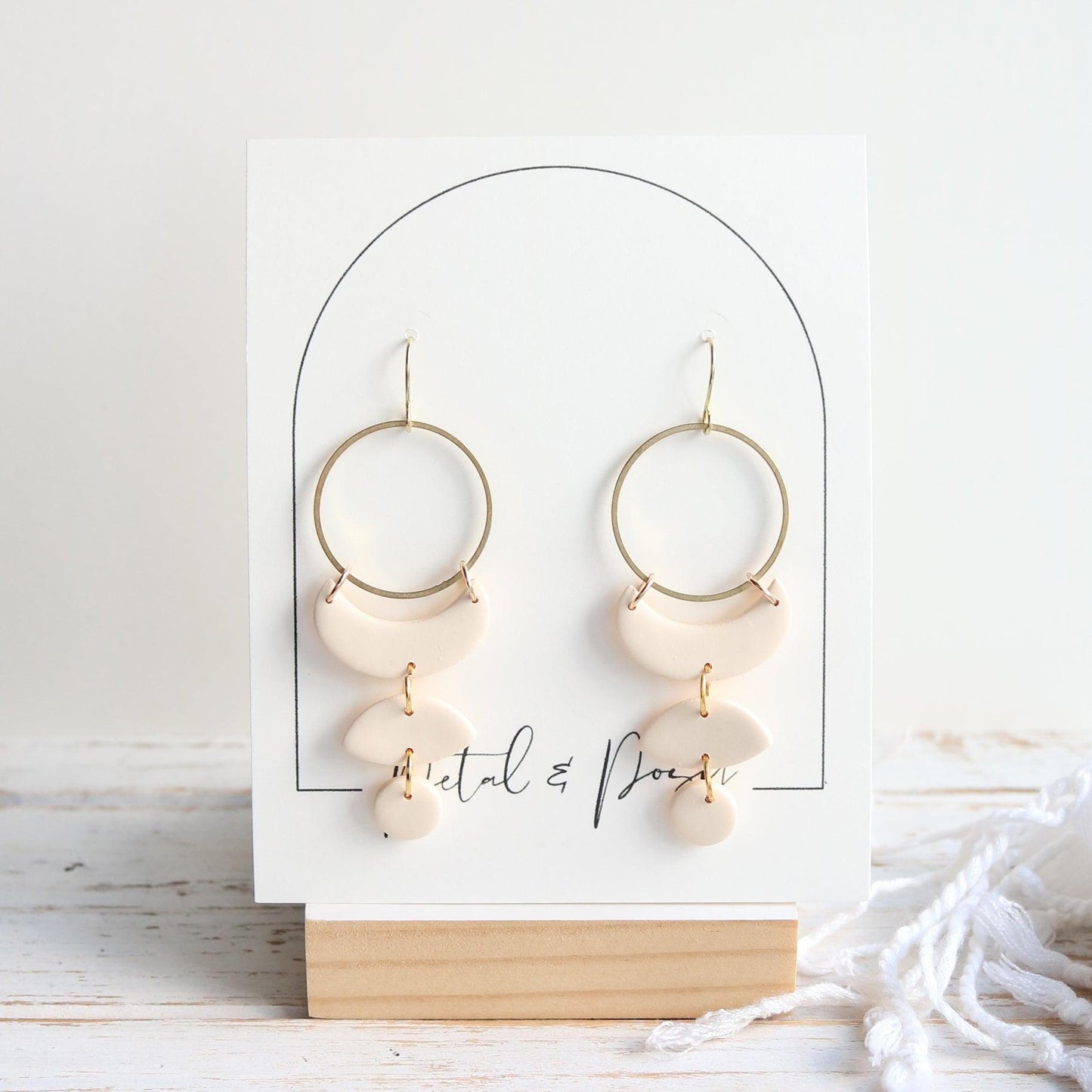 Moon Cycle Earrings | Signature Colours | Choose Your Shade - Petal & Posy