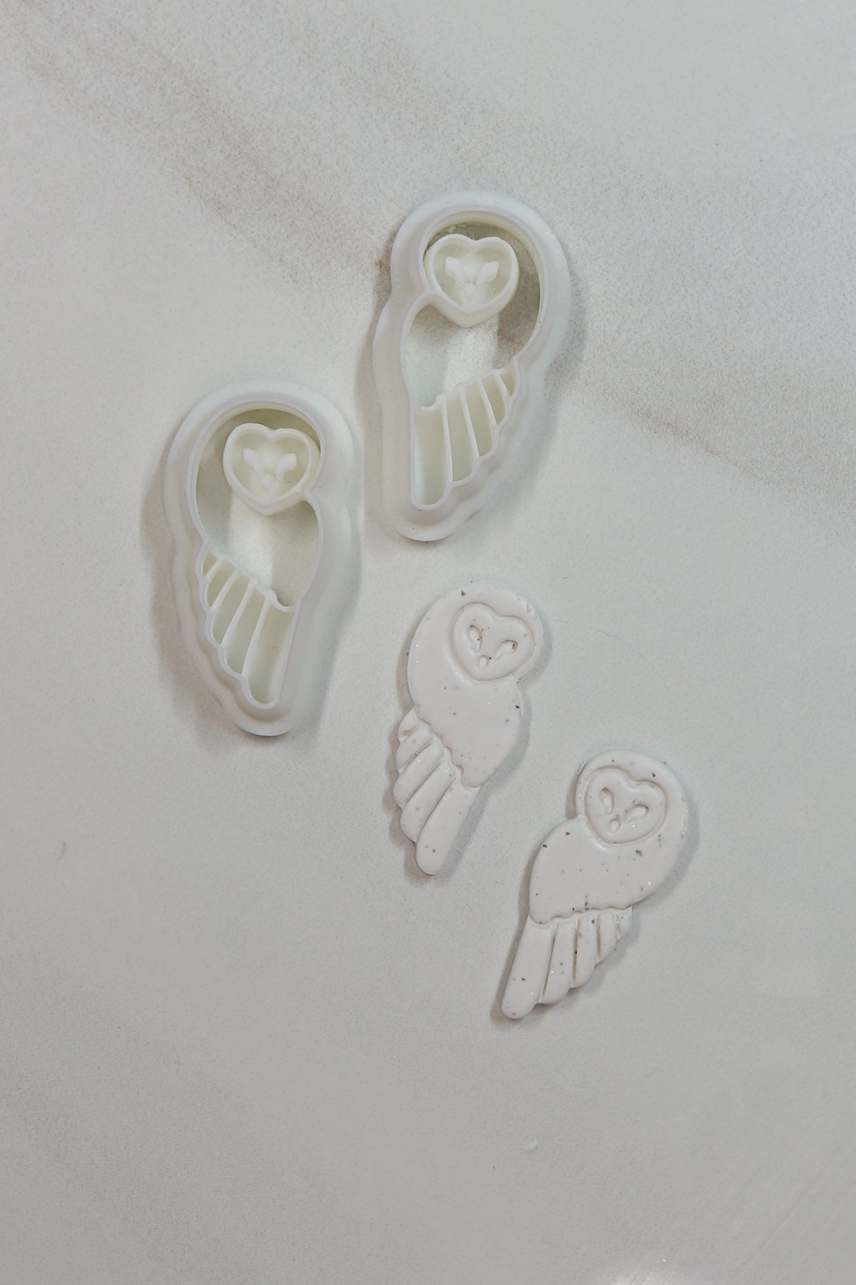 Snowy Owl Polymer Clay Cutter Set