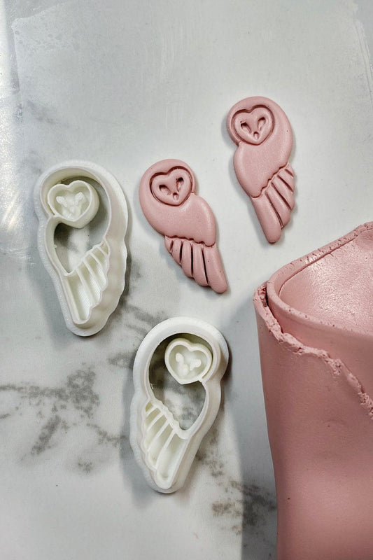 Snowy Owl Polymer Clay Cutter Set - Petal & Posy