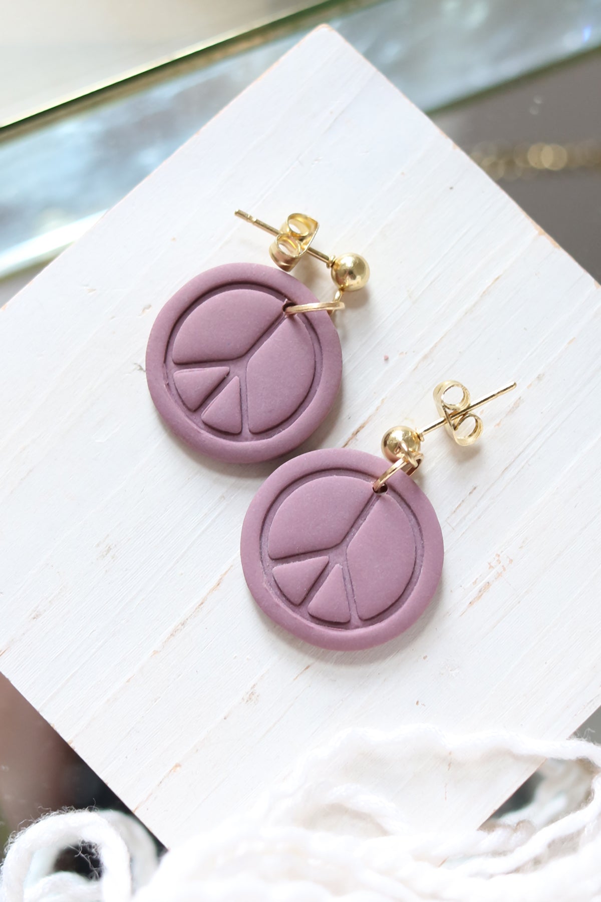 Give Peace a Chance Polymer Clay Earrings | Choose Your Colour