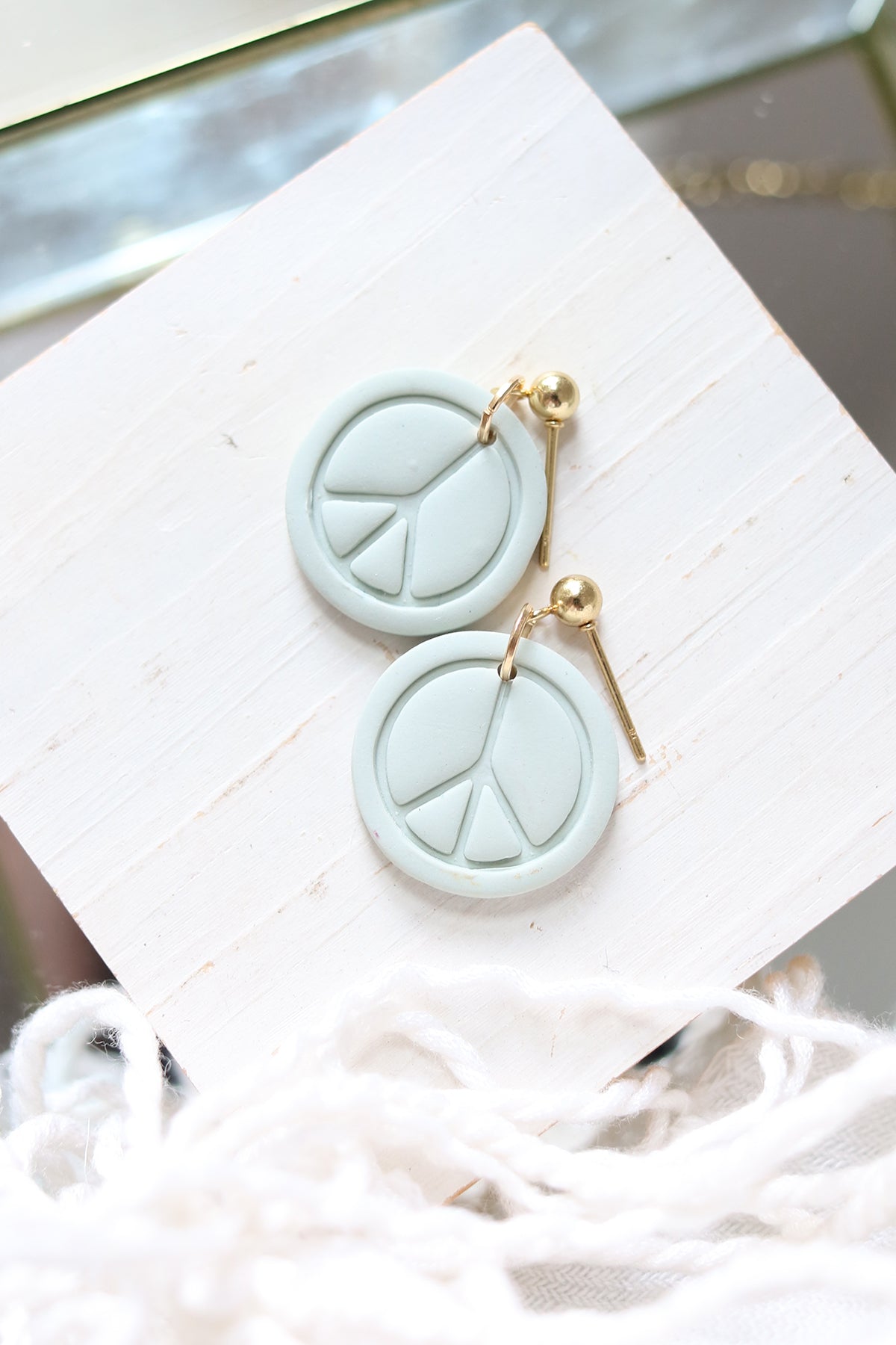 Give Peace a Chance Polymer Clay Earrings | Choose Your Colour