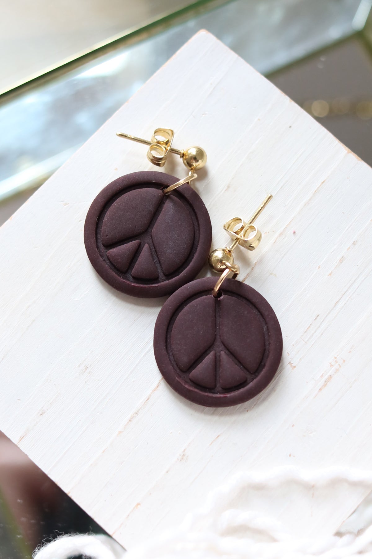 Give Peace a Chance Polymer Clay Earrings | Choose Your Colour