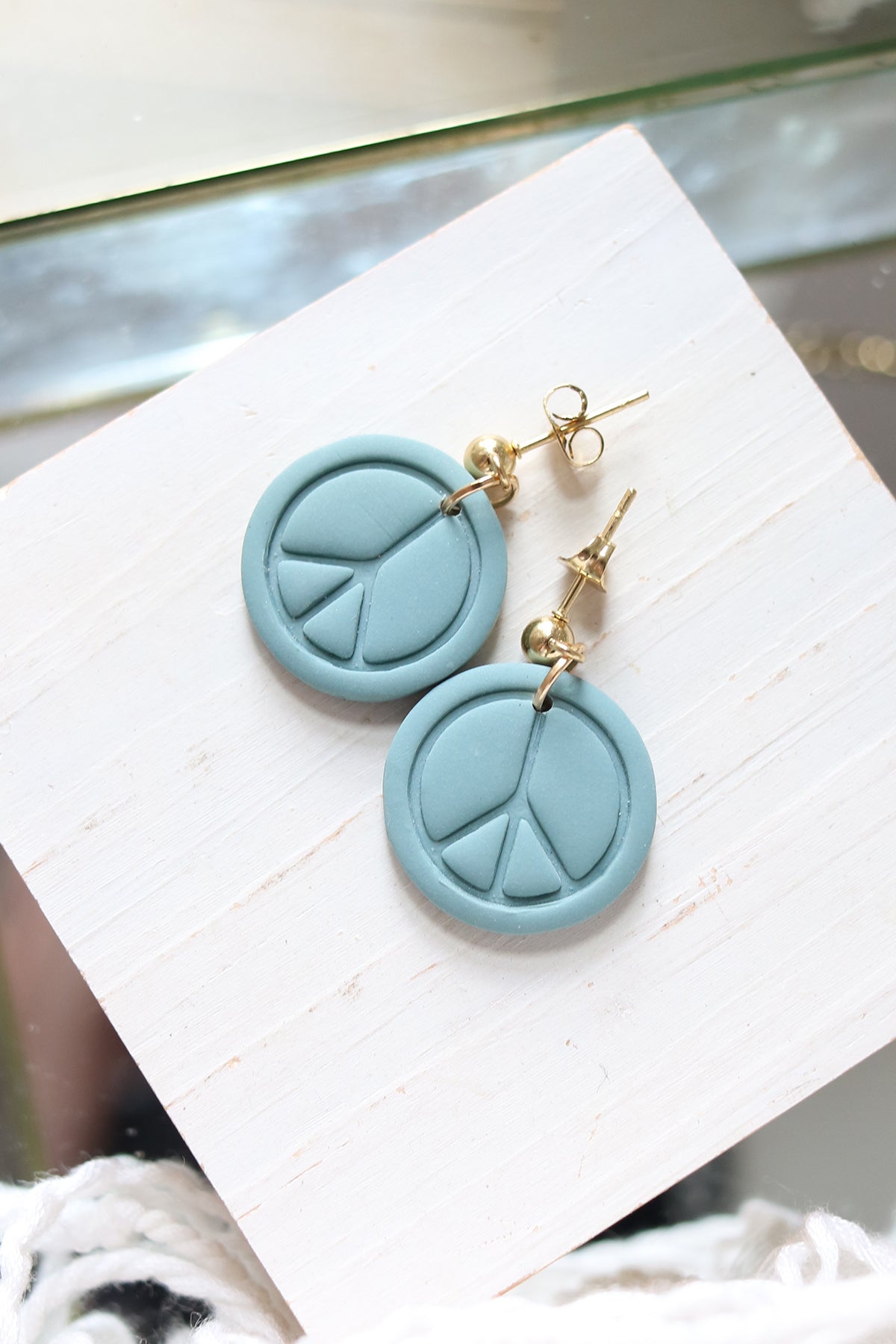 Give Peace a Chance Polymer Clay Earrings | Choose Your Colour