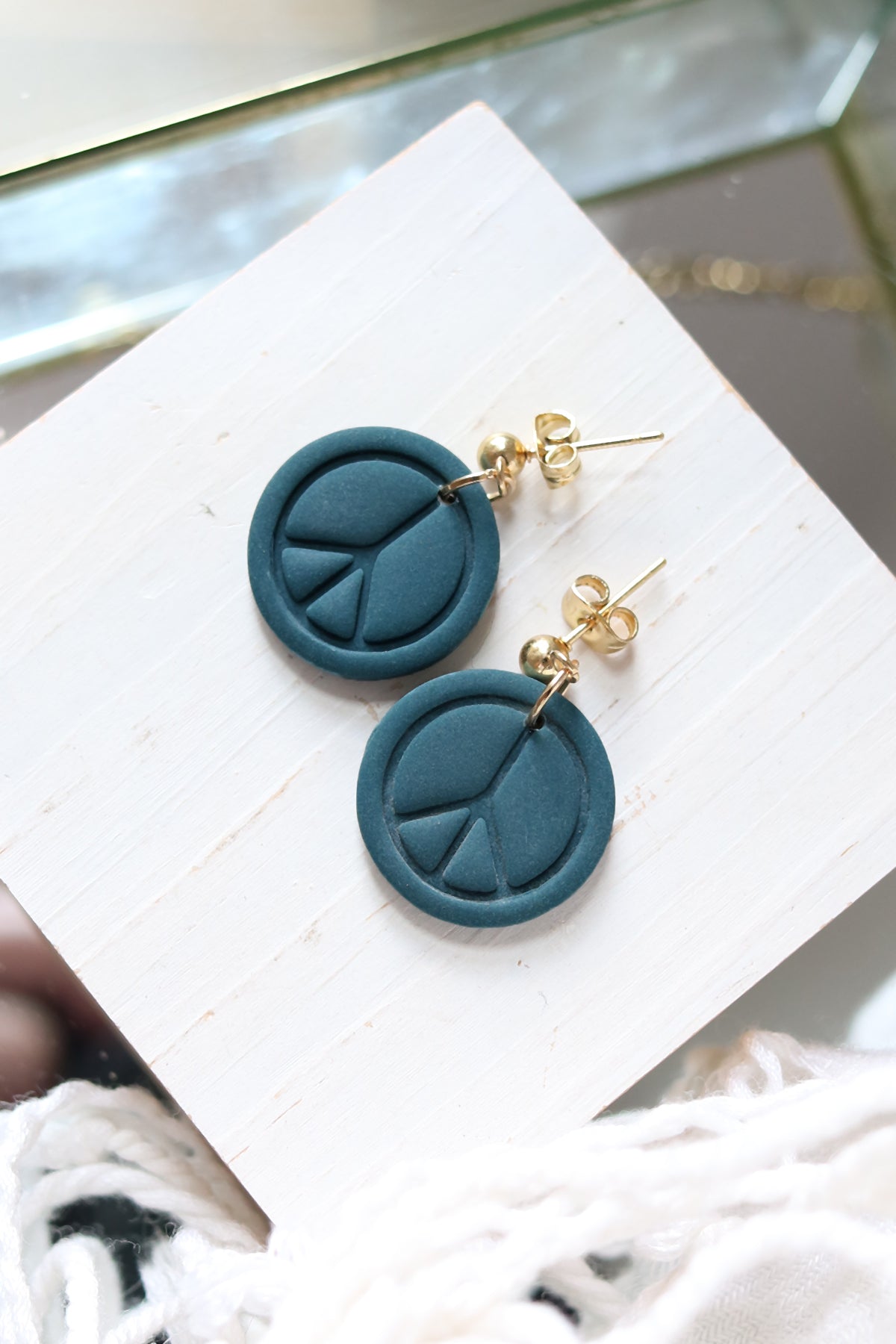 Give Peace a Chance Polymer Clay Earrings | Choose Your Colour