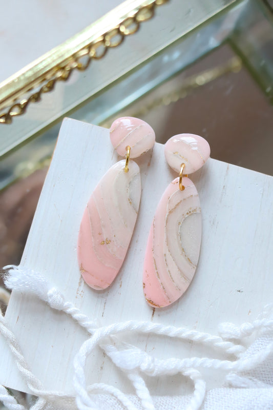 Peach Slice Earrings