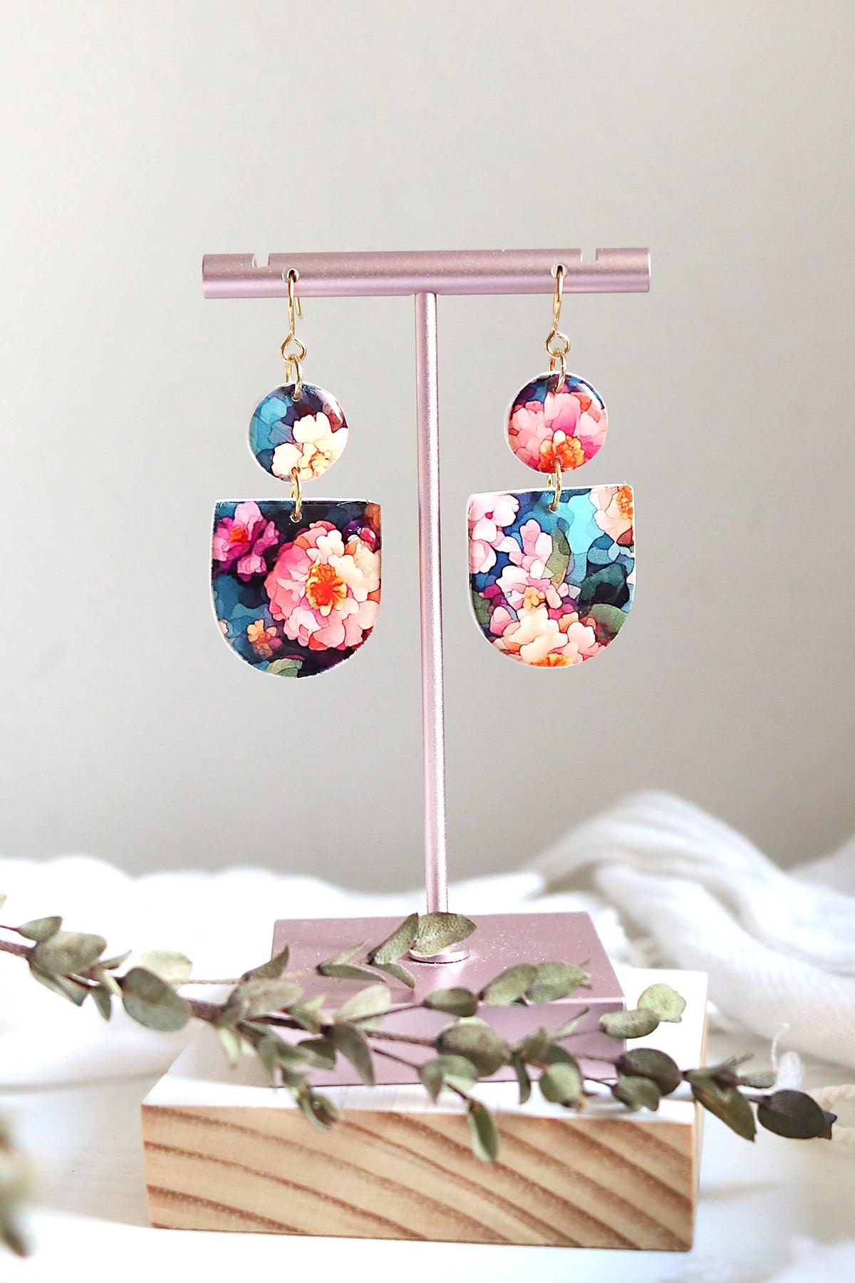 Meadow Polymer Clay Earrings - Petal & Posy