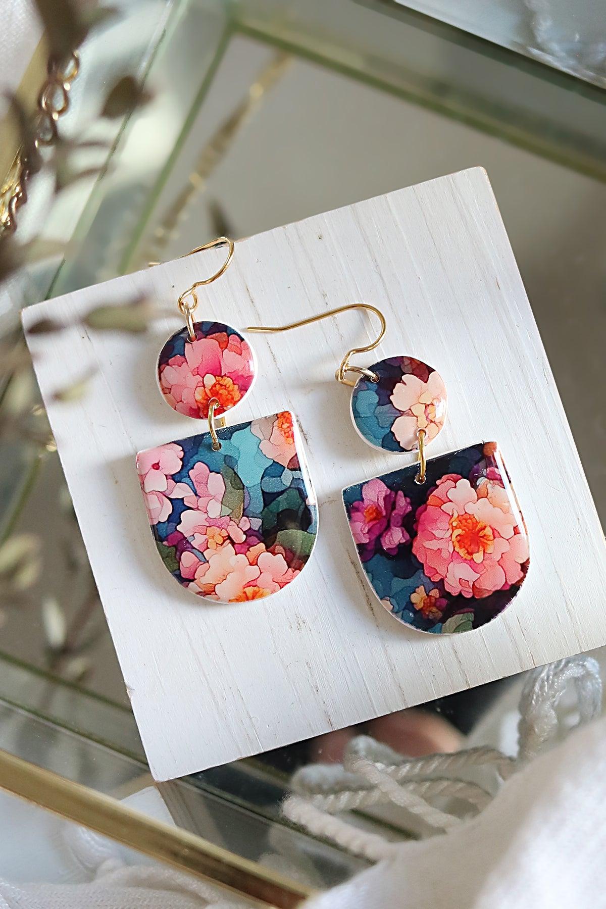 Meadow Polymer Clay Earrings - Petal & Posy