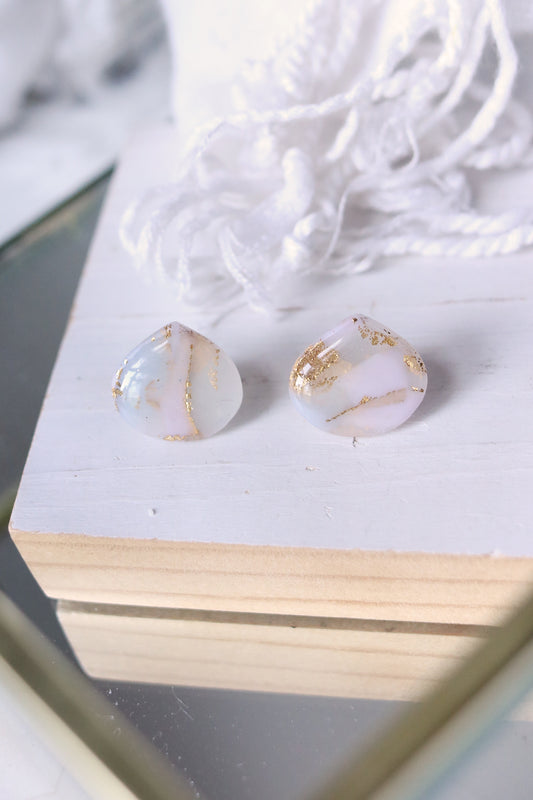 Petal Studs Polymer Clay Earrings