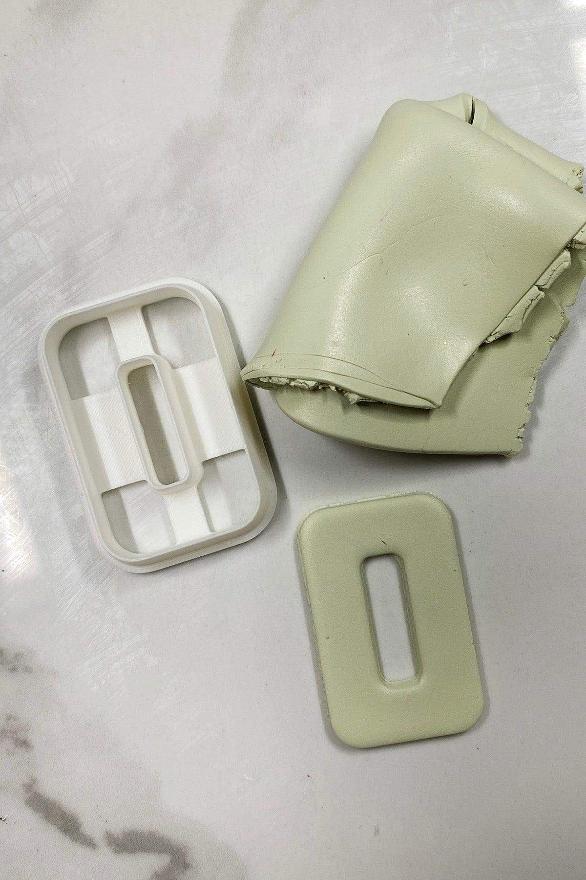 Rounded Rectangle Polymer Clay Cutter - Petal & Posy