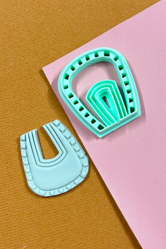 Boho Saddle Shaped Polymer Clay Cutter