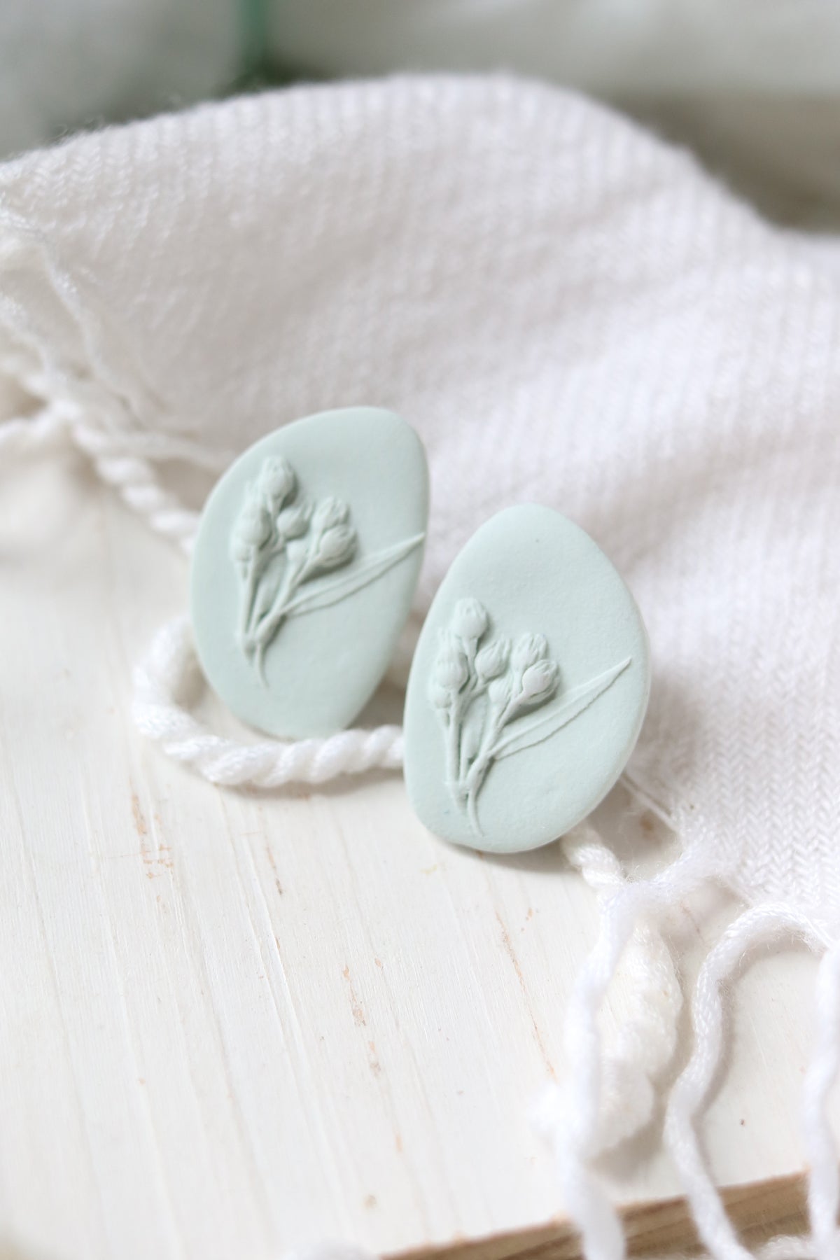 Sow the Seeds Flower Polymer Clay Stud Earrings | Choose Your Colour