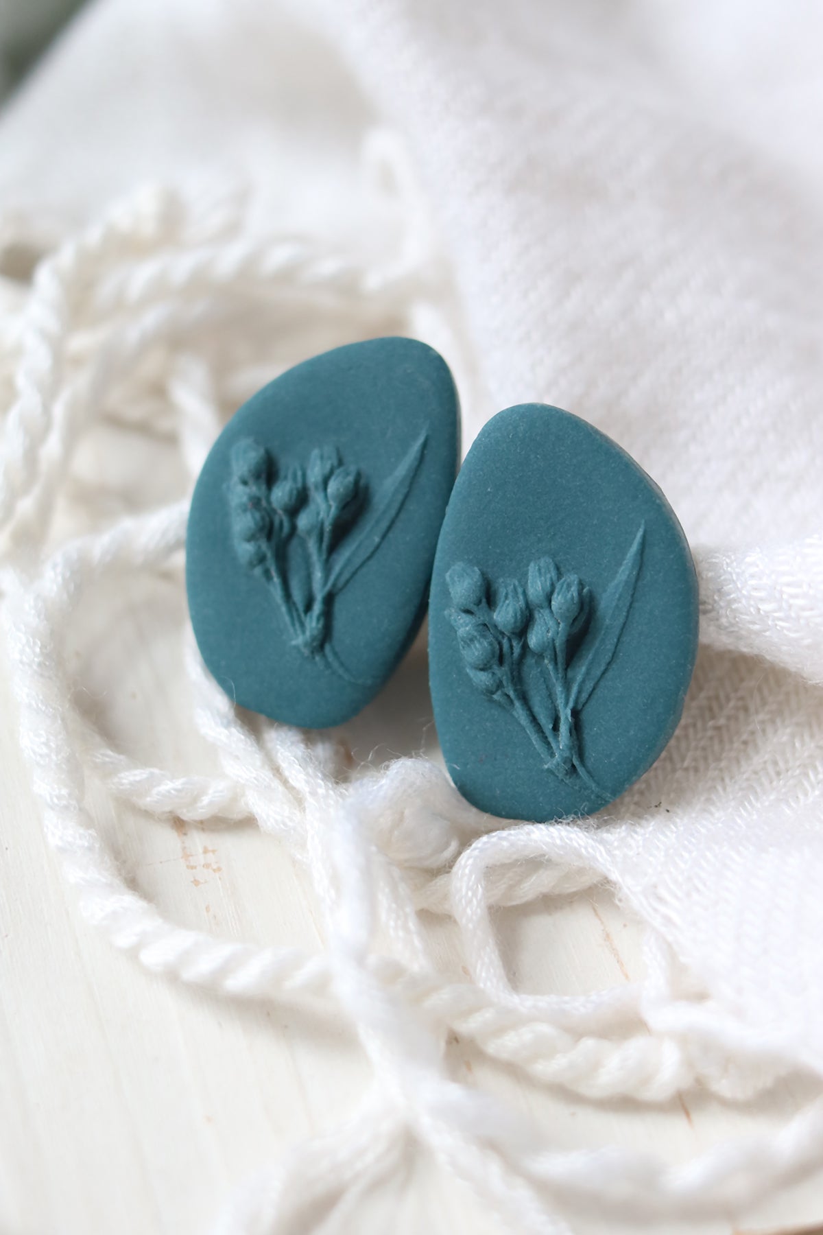 Sow the Seeds Flower Polymer Clay Stud Earrings | Choose Your Colour