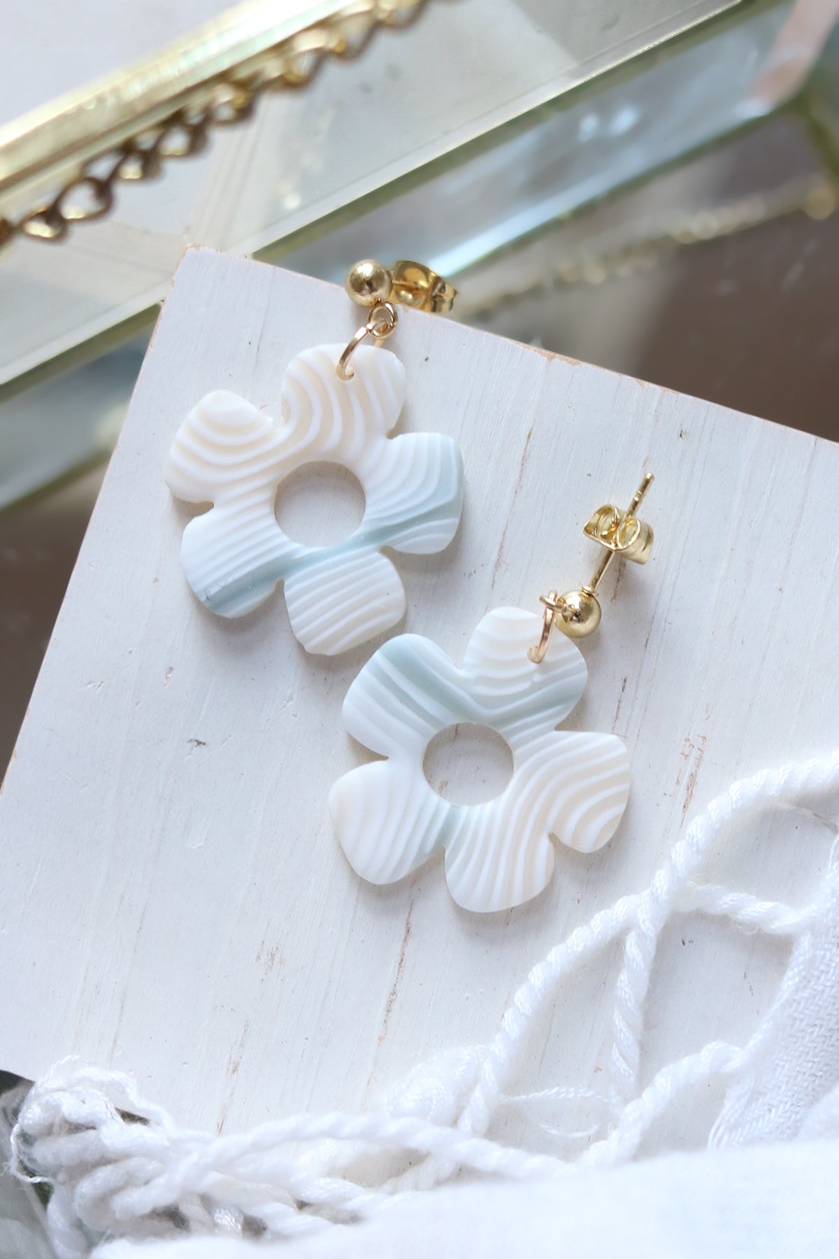 Soft Swells Polymer Clay Earrings