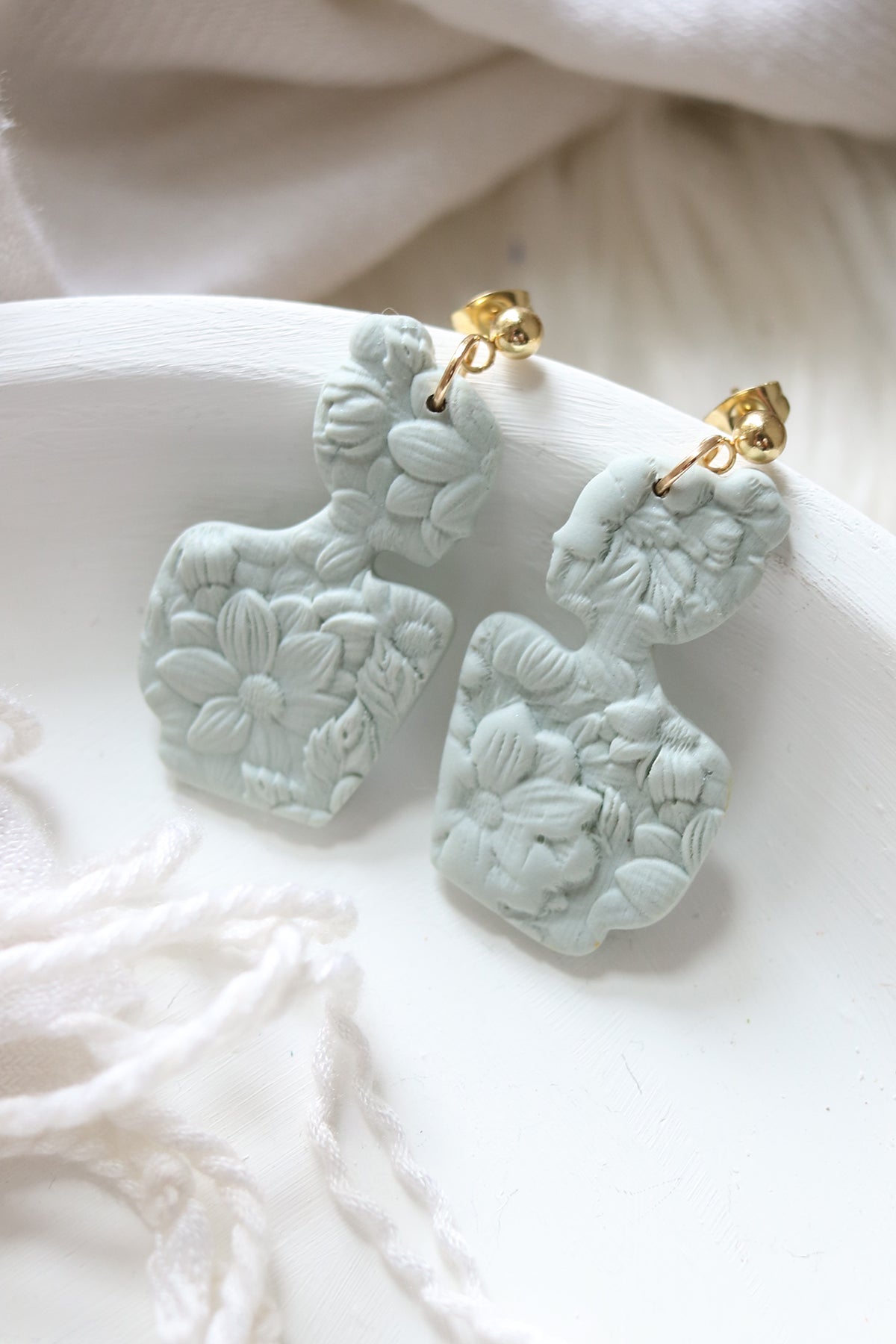 Soul of a Woman Polymer Clay Cameo Earrings | Choose Your Colour