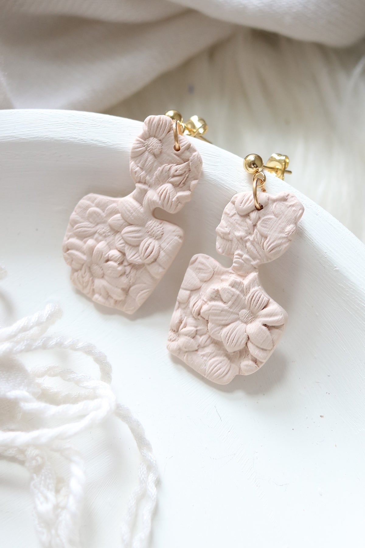 Soul of a Woman Polymer Clay Cameo Earrings | Choose Your Colour