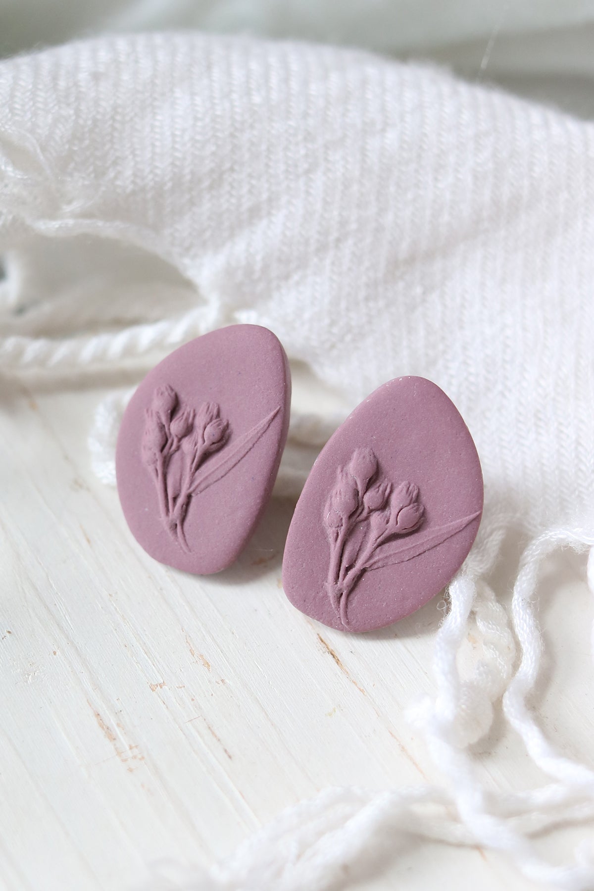 Sow the Seeds Flower Polymer Clay Stud Earrings | Choose Your Colour