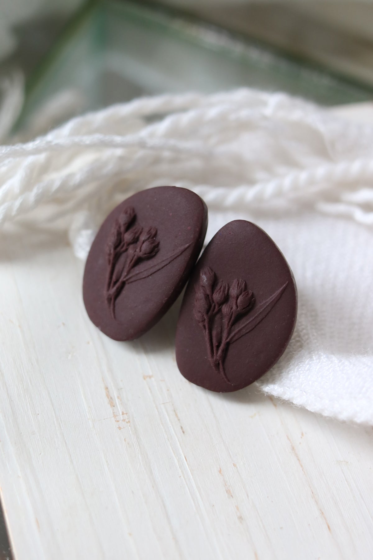 Sow the Seeds Flower Polymer Clay Stud Earrings | Choose Your Colour