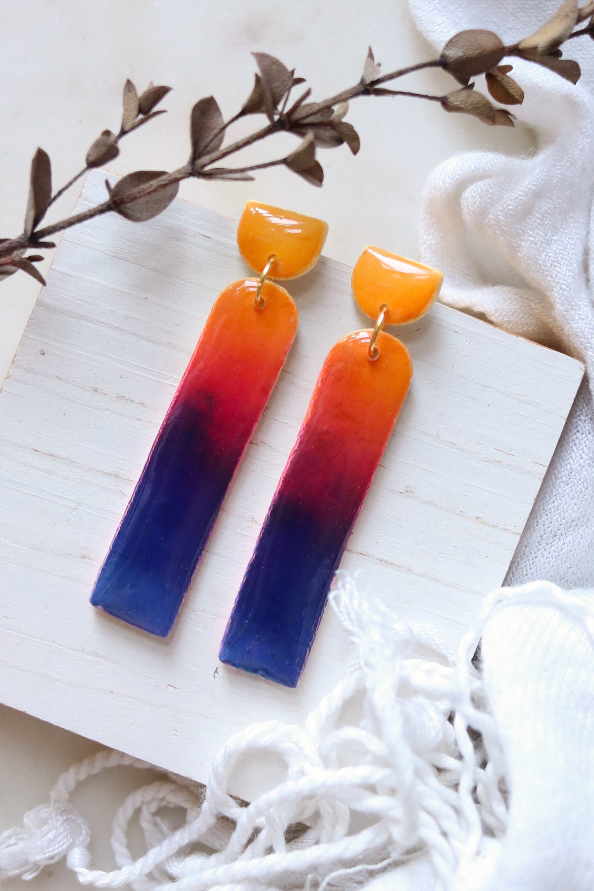 Heatwave Polymer Clay Earrings