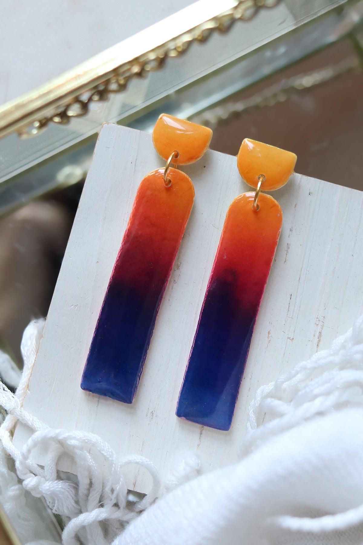 Heatwave Polymer Clay Earrings